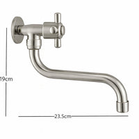 Griferia muro Valencia  Niquel Satín (Agua Fría)