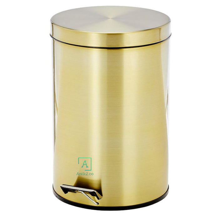 Papelera Pedal Dorado 7 LTS