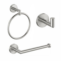 Accesorios Valencia x 3 piezas Niquel Satín