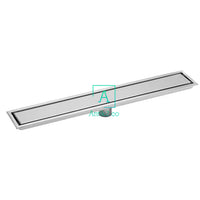 Rejilla rectangular 80x10cm Invisible/Revestimiento Acero Inoxidable