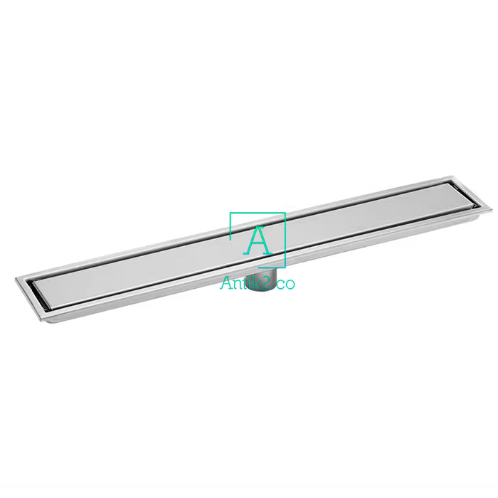 Rejilla rectangular 60x10cm Invisible/Revestimiento Acero Inoxidable