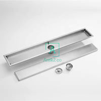 Rejilla rectangular 80x10cm Invisible/Revestimiento Acero Inoxidable