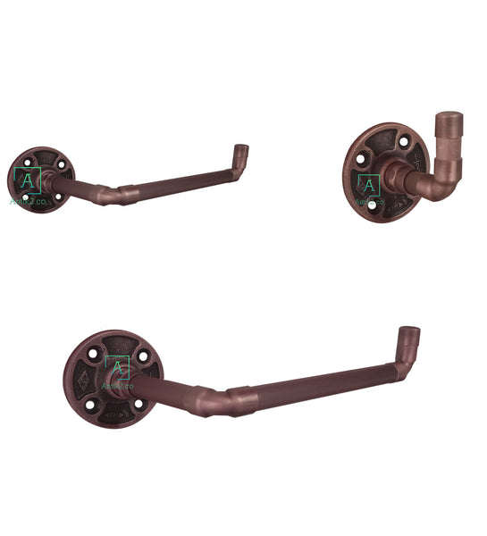 Juego accesorios Cooper x 3pz Cobre Antiguo