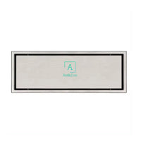 Rejilla rectangular 30x10cm Invisible/Revestimiento Acero Inoxidable