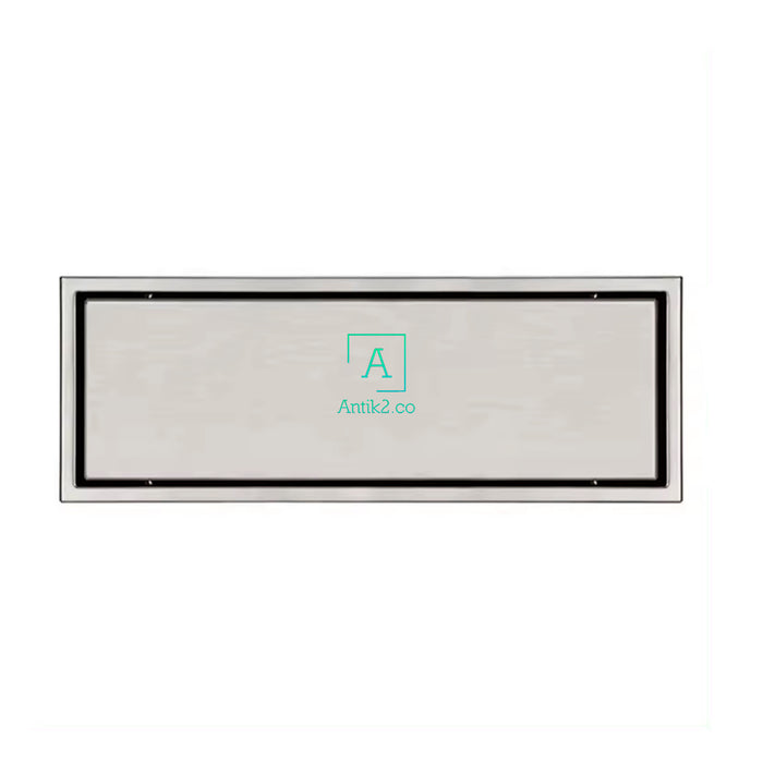 Rejilla rectangular 30x10cm Invisible/Revestimiento Acero Inoxidable