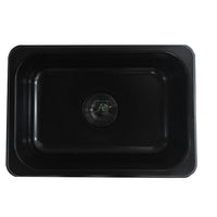 Lavaplatos 50 x 35 cm Negro mate