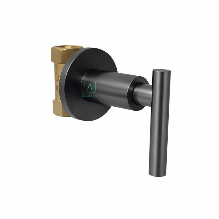 Registro Ducha Novo Palanca  Gun gray