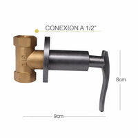 Registro Ducha Onda  Gun Gray + Ducha 30cm