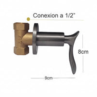 Registro Ducha Stylo Gun Gray + Ducha 20cm
