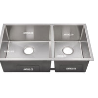 Lavaplatos Doble Poceta Acero Inoxidable  304 78 x 45 cm