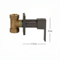 Registro Ducha Square Gun gray