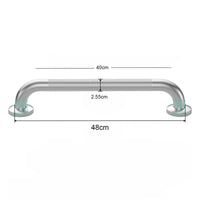 Barra De Seguridad 40cm Acero inoxidable Grafilada 304