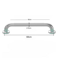 Barra De Seguridad 60cm Acero inoxidable Grafilada 304