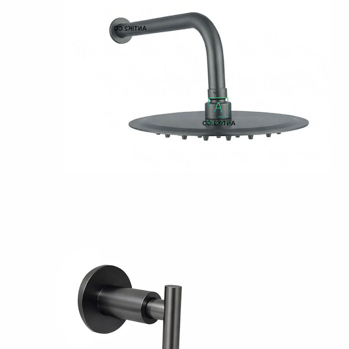 Registro Ducha Novo  Gun Gray + Ducha 30cm