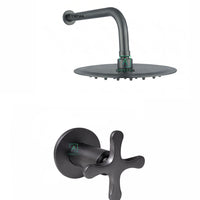 Registro Ducha Trebol Gun Gray + Ducha 20cm