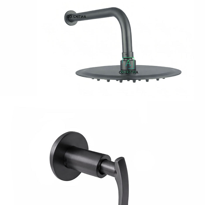 Registro Ducha Onda  Gun Gray + Ducha 30cm