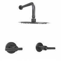 Mezclador Ducha Novo Palanca + Ducha 20cm Gun Gray