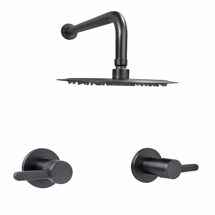 Mezclador Ducha Astana + Ducha 20cm Gun Gray