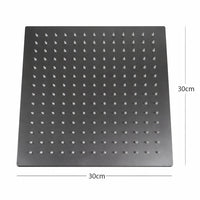 Mezclador Ducha Square + Ducha 30cm Gun Gray