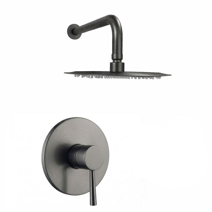 Mezclador Monomando Slim + Ducha 20cm Gun Gray