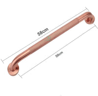 Barra De Seguridad Grafilada Oro Rosa Satin 50cm