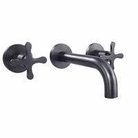 Griferia Mezclador Pared Trebol Gun Gray
