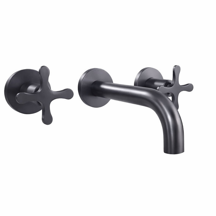 Griferia Mezclador Pared Trebol Gun Gray