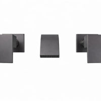 Griferia Mezclador Square Pared  Gun Gray