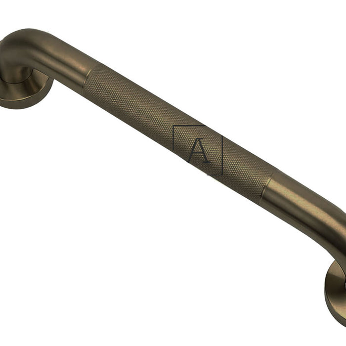 Barra De Seguridad Grafilada  Bronce antiguo 40cm