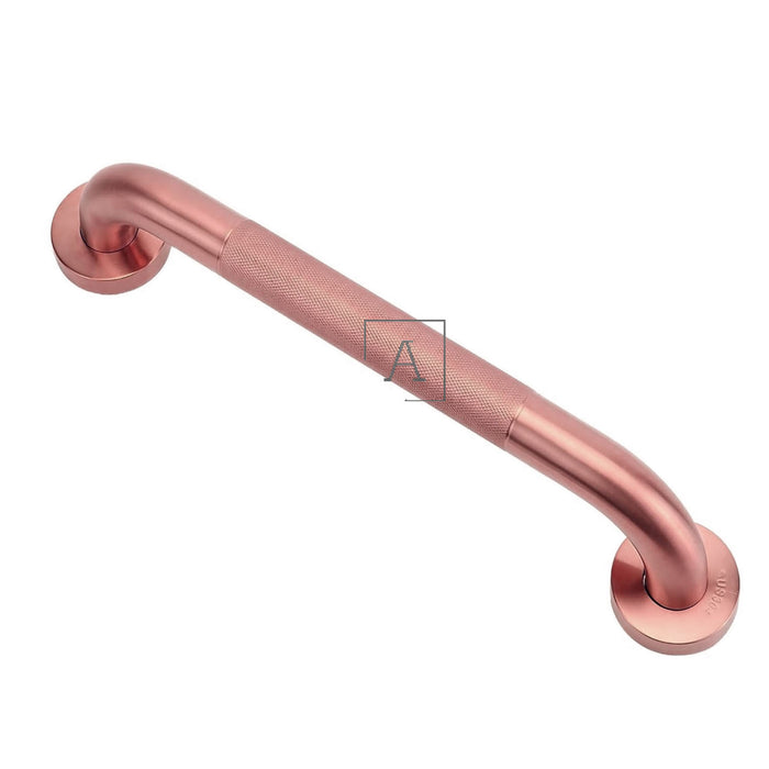 Barra De Seguridad Grafilada Oro Rosa Satin 40cm