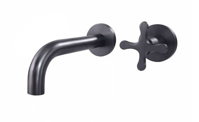 Grifería Trebol Pared Gun Gray (Agua Fría)