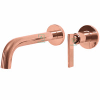 Griferia Pared Slim Pala oro rosa (Agua fria)