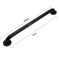 Barra De Seguridad Grafilada  Negro Mate 60cm