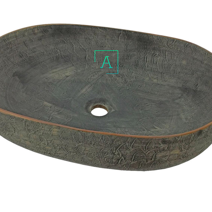 Lavamanos Gris Queen 50x36cm