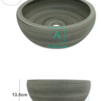 Lavamanos Ceniza Redondo  40x13cm