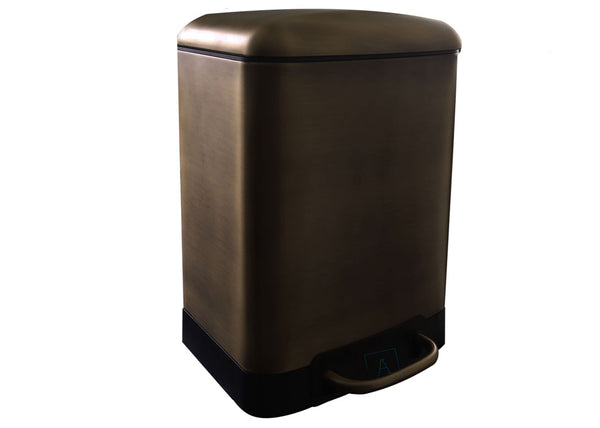 Papelera  Pedal Bronce Antiguo 6 LTS