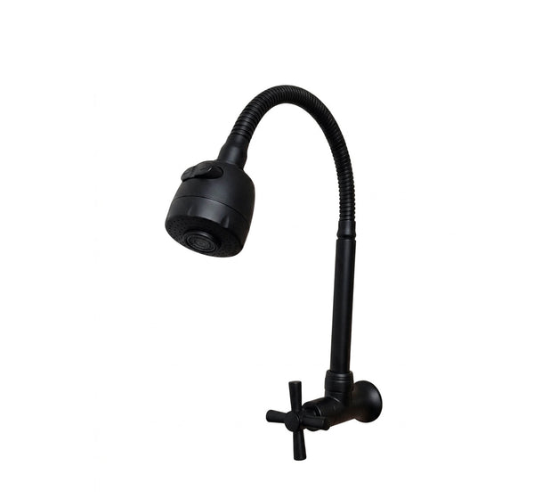 Griferia Pared Negro TImote Flexible