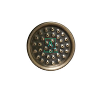 Ducha Redonda Conica Bronce Antiguo 8cm