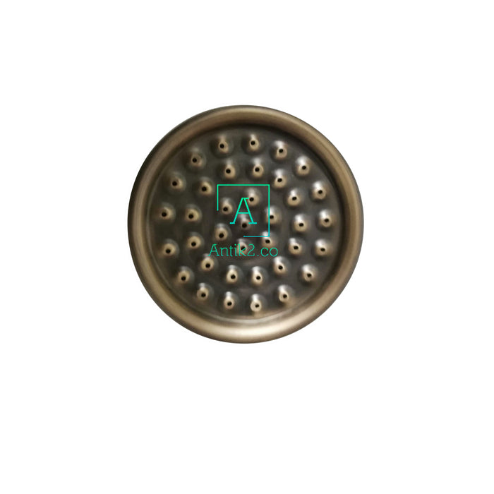 Ducha Redonda Conica Bronce Antiguo 8cm