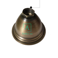 Ducha Redonda Conica Bronce Antiguo 8cm