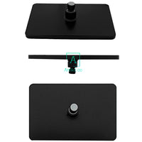 Ducha Rectangular ABS 29x19cm Negro