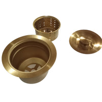 Desague lavaplatos Dorado Mate + Sifon Flexible