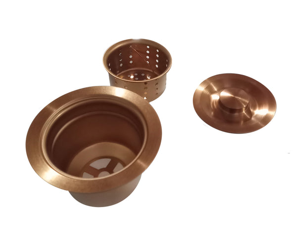 Desague lavaplatos Oro rosa Mate + Sifon Flexible