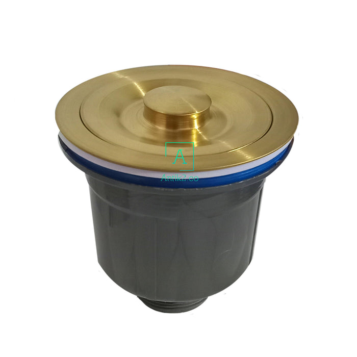 Desague lavaplatos Dorado Mate + Sifon Flexible