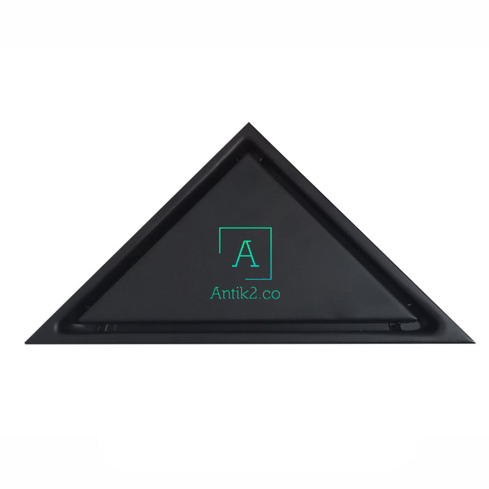 Rejilla piso Triangular 18x20cm Acero 304 Negro