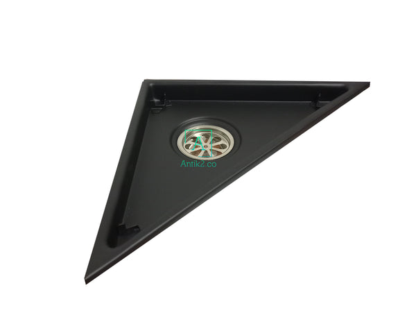 Rejilla piso Triangular 18x20cm Acero 304 Negro