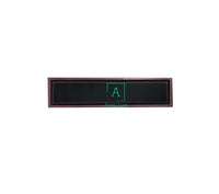 Rejilla piso  rectangular  30cm negro Antiguo con tapa para recubrimiento