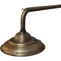 Ducha Vintage Bronce Antiguo 20cm + Tubo