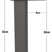 Mezclador Lavamanos Square Cascada Gun Gray