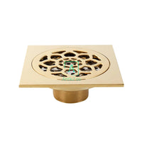 Rejilla Piso Ascci Dorada Antirretorno 10x10cm